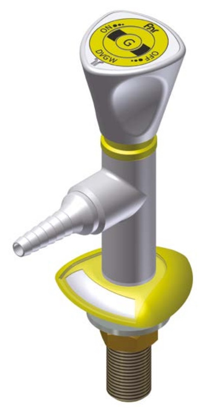 Single standout burning gases