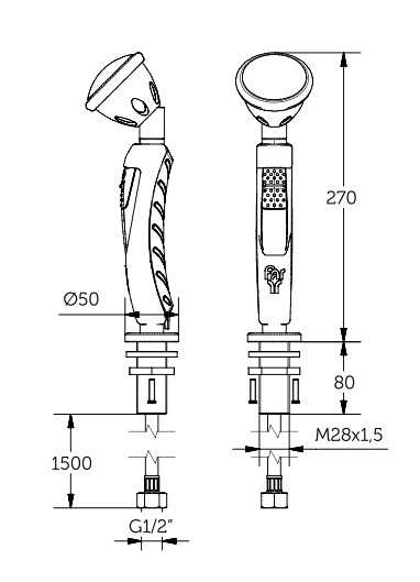SINGLE NOZZLE BENCH SPRAY UNIT VERTICAL EXTRACTING